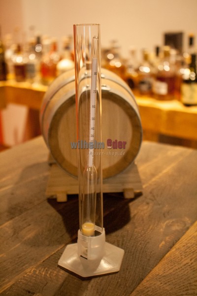 Alkoholometer inkl. Glas-Spindelzylinder
